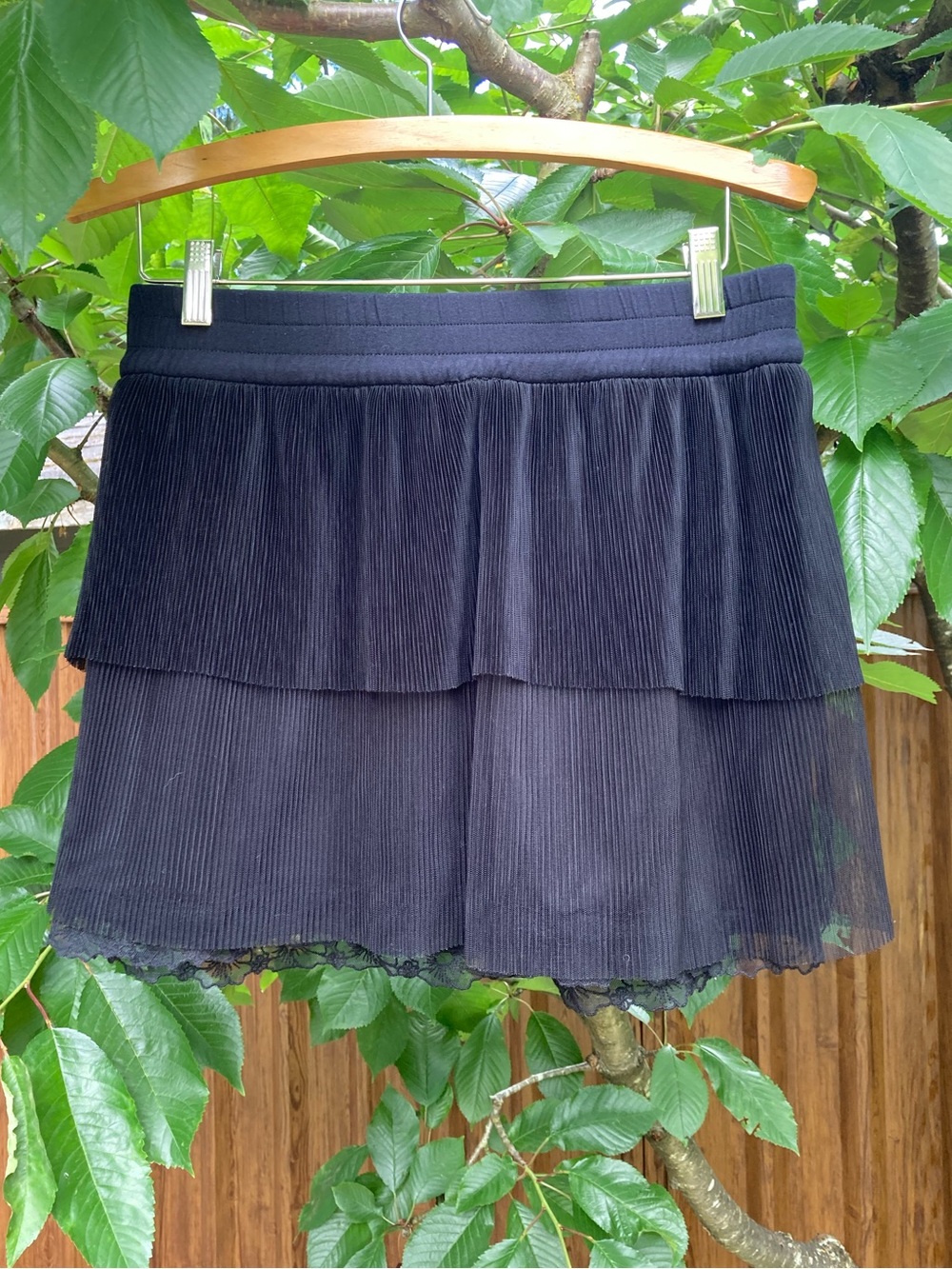 Zara Black Tiered Mini Skirt